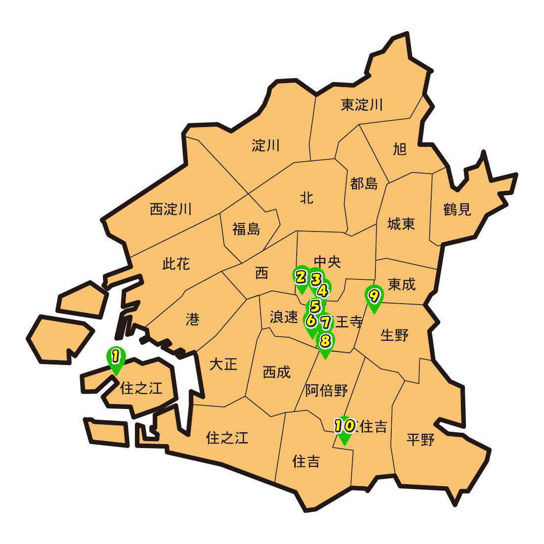 大阪市内北西部